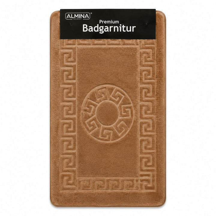 Almina Premium - Toilet &amp; Bademåttesæt - 2 dele | Flere Farver - Løven Home