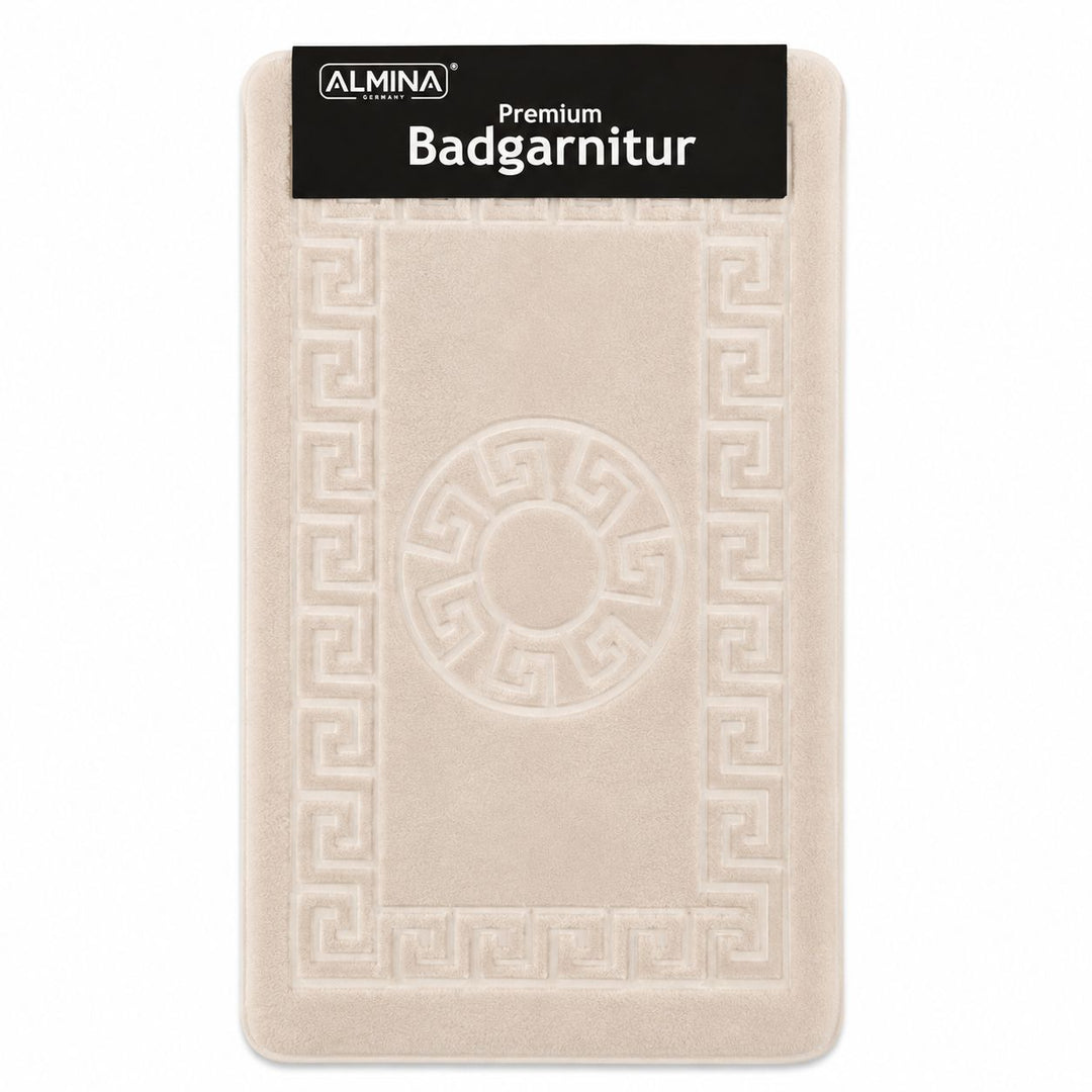 Almina Premium - Toilet &amp; Bademåttesæt - 2 dele | Flere Farver - Løven Home