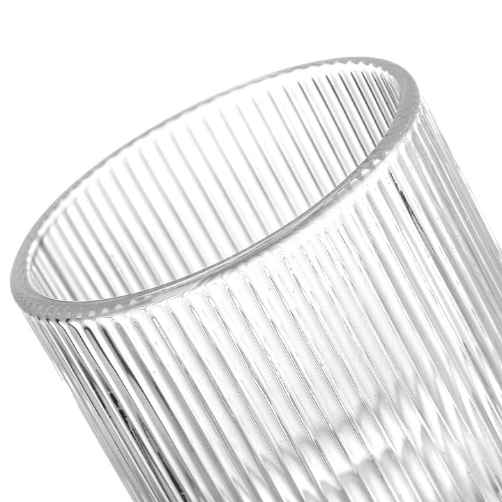 Almina Ribbet Cocktailglas På Fod - 240 ml - 6 stk. - Løven Home