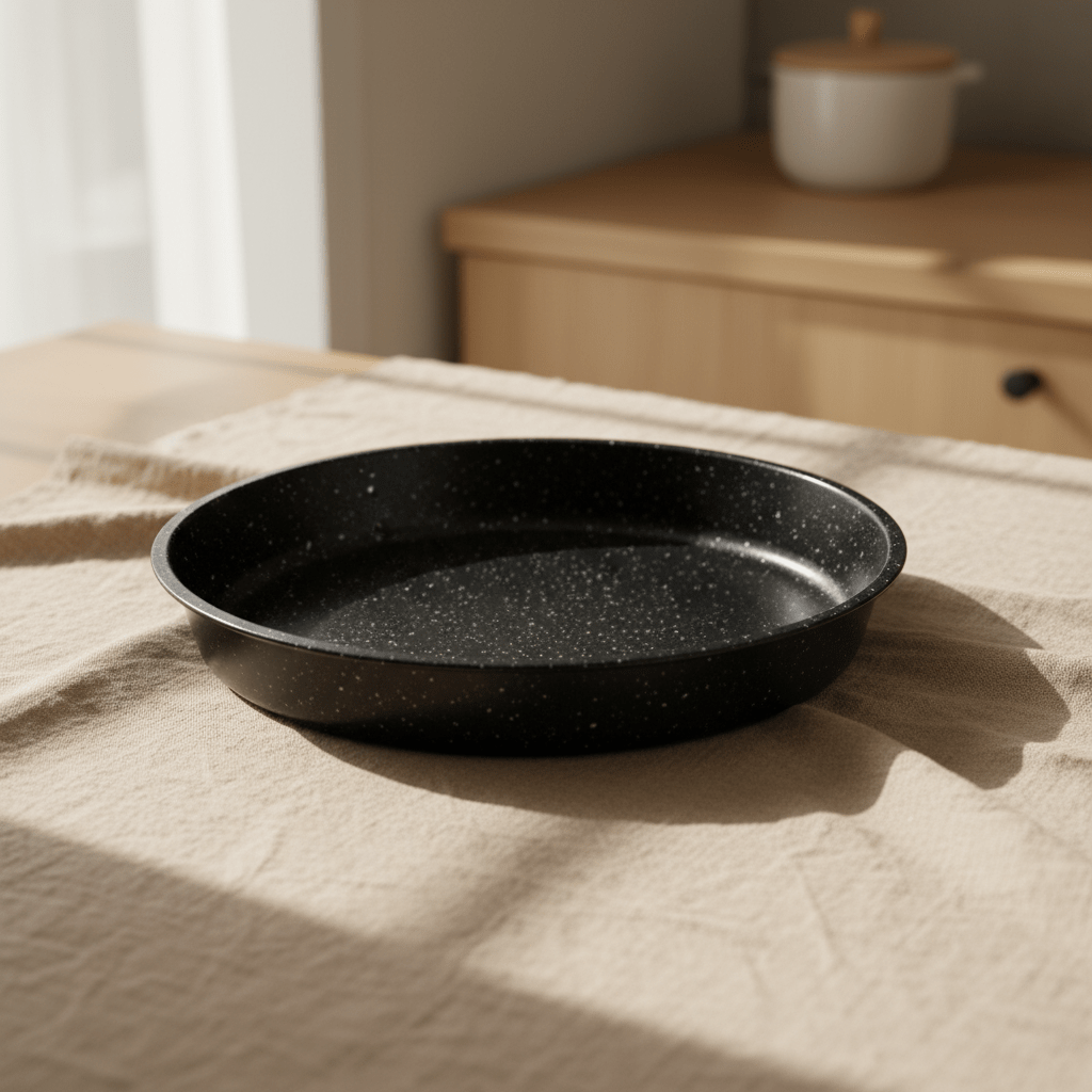 Almina - Rund Granit Bradepandesæt (mellem) - 3 stk. | 32, 36 og 40 cm - Løven Home