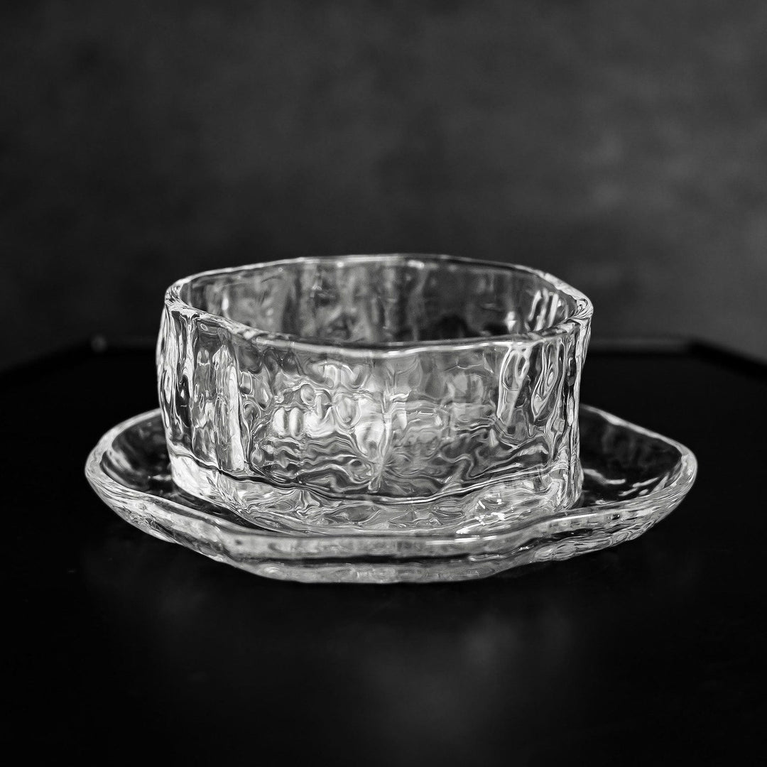 Almina Snow Buccia Dessertskål m/Underkop - Facetsleben Design - 12 Dele - 300 ml - Løven Home