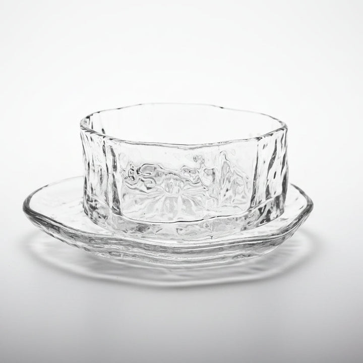 Almina Snow Buccia Dessertskål m/Underkop - Facetsleben Design - 12 Dele - 300 ml - Løven Home