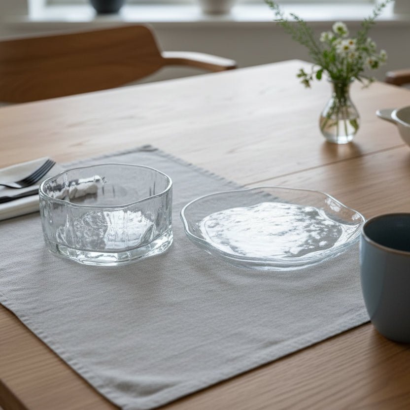 Almina Snow Buccia Dessertskål m/Underkop - Facetsleben Design - 12 Dele - 300 ml - Løven Home