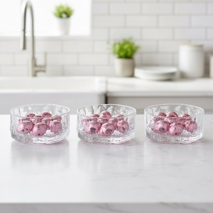 Almina Snow Buccia Snackskålesæt - 6 stk. - Bølget Overflade - Løven Home