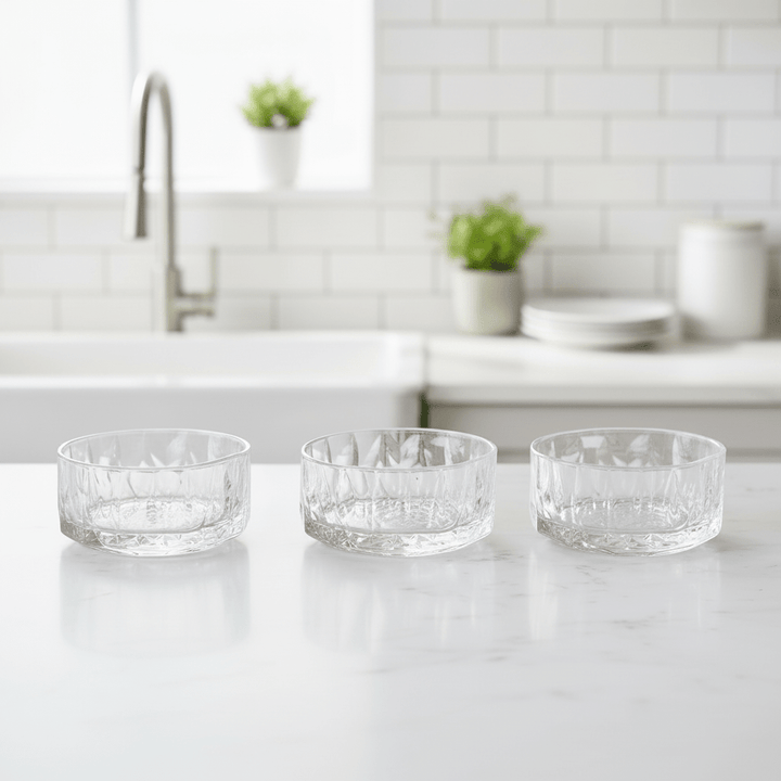 Almina Snow Buccia Snackskålesæt - 6 stk. - Bølget Overflade - Løven Home