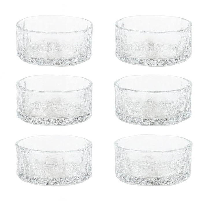 Almina Snow Buccia Snackskålesæt - 6 stk. - Bølget Overflade - Løven Home