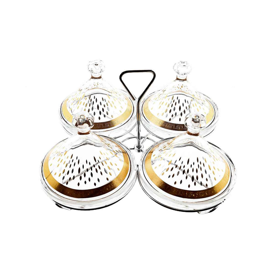 Almina Tajine Snackskålesæt - 9 dele - 2 Mønstre - Løven Home