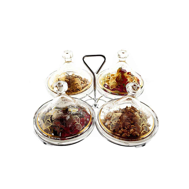Almina Tajine Snackskålesæt - 9 dele - 2 Mønstre - Løven Home