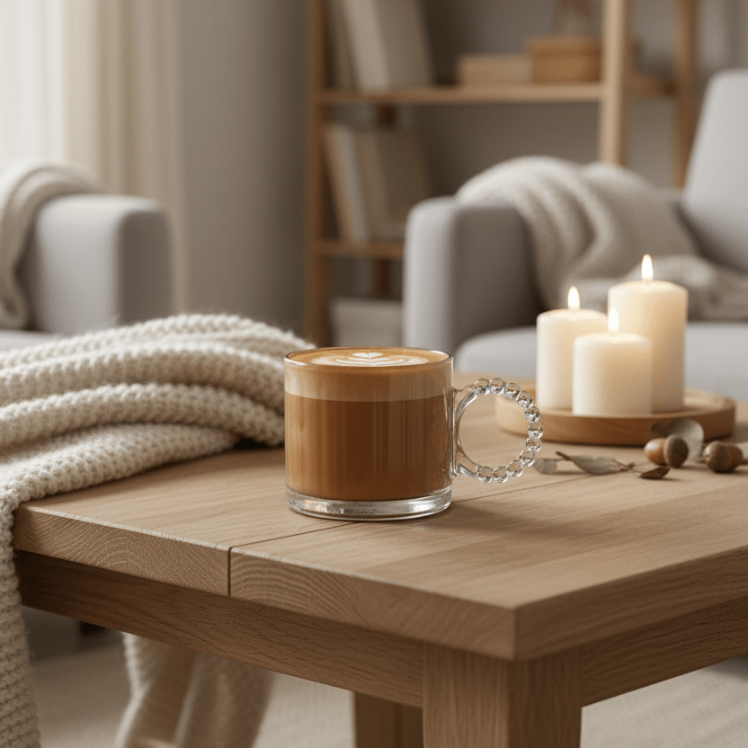 Almina Yujing Boble Glaskrussæt 6 stk. 330 ml. - Grå - Løven Home