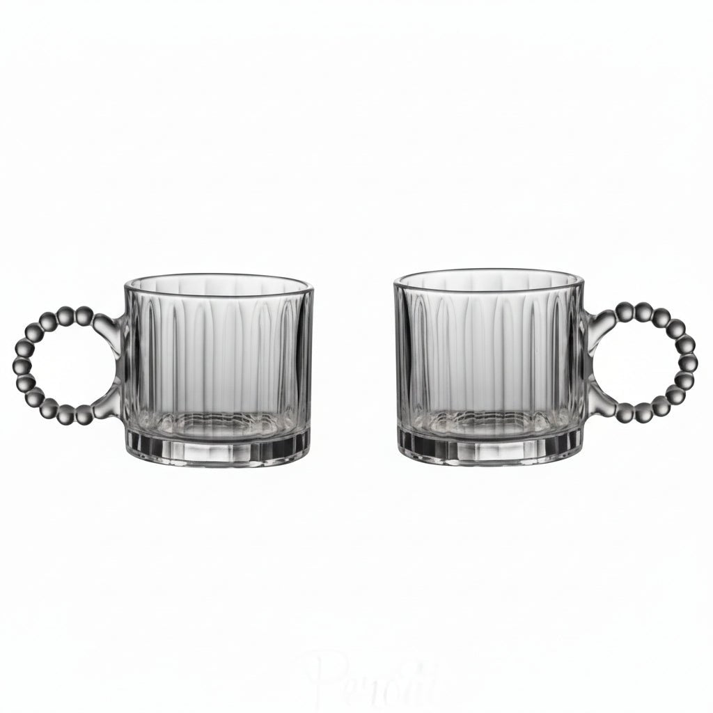 Almina Yujing Boble Glaskrussæt 6 stk. 330 ml. - Grå - Løven Home