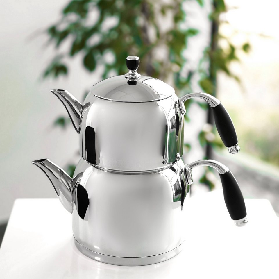 Amina Mona Medium Tekandesæt – 1L / 2L Rustfrit Stål - Løven Home