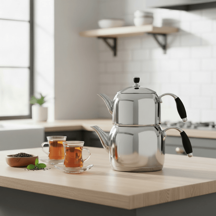 Amina Mona Medium Tekandesæt – 1L / 2L Rustfrit Stål - Løven Home