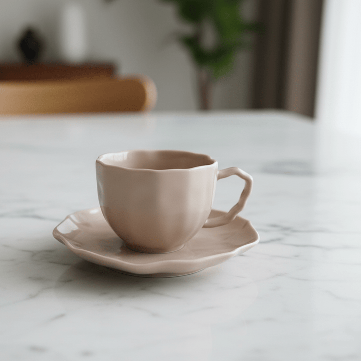 Angles Taupe-BRICARD espresso - kaffe sæt 12 dele - Løven Home