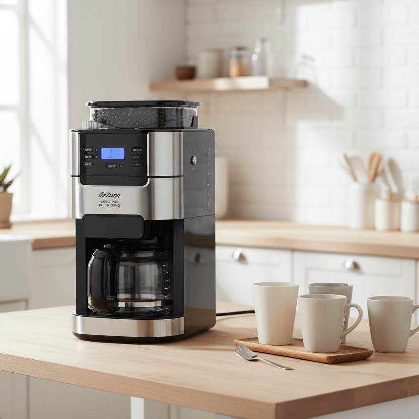 Arzum Brewtime Fresh Grind Filter Kaffemaskine m/Kværn - Løven Home