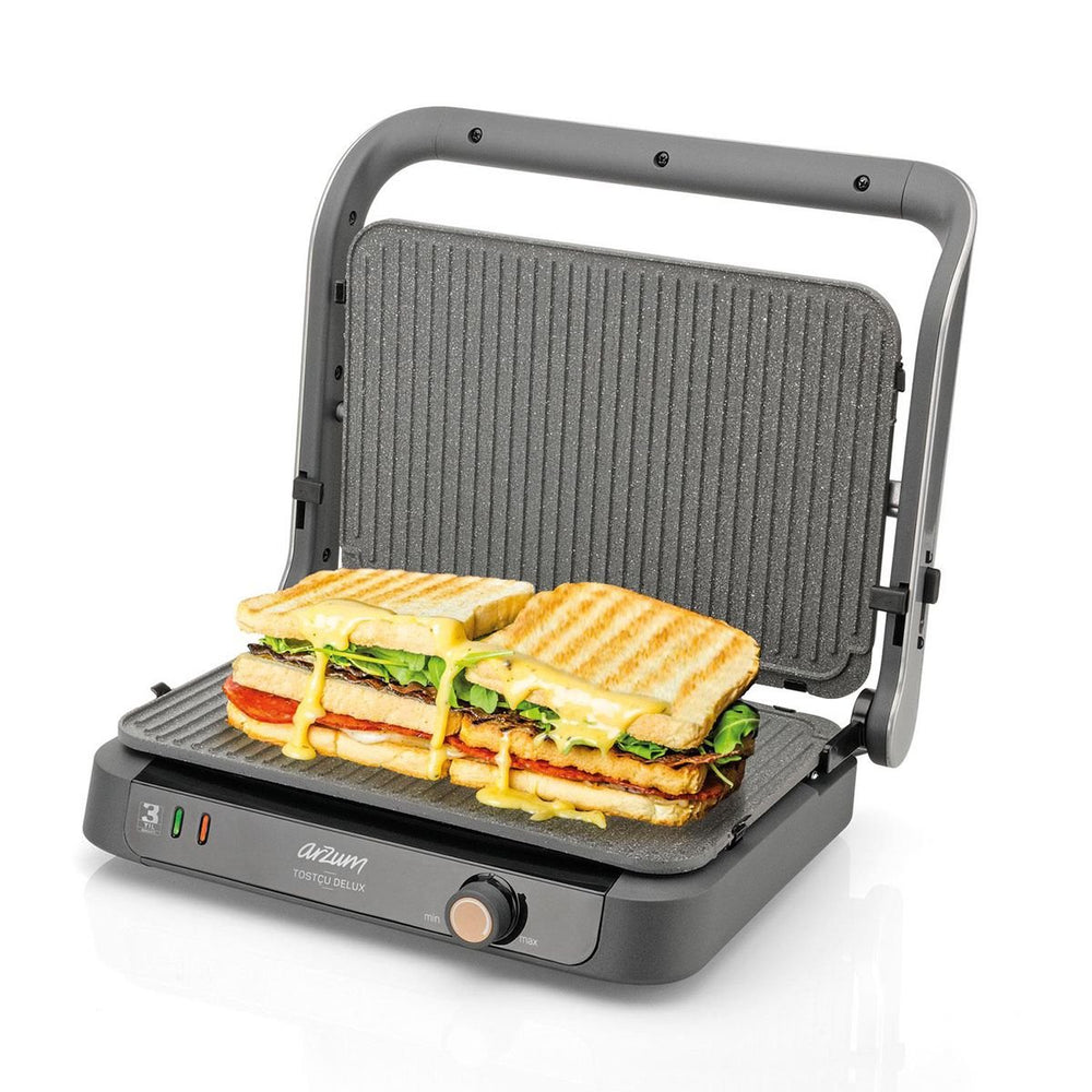 Arzum Delux Grill - og Sandwichmaskine 1800W - Løven Home
