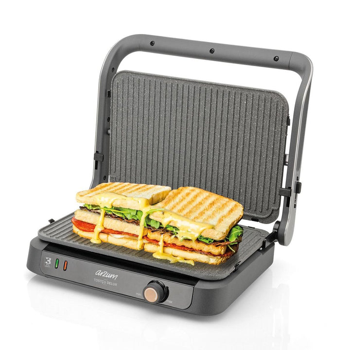 Arzum Delux Grill - og Sandwichmaskine 1800W - Løven Home