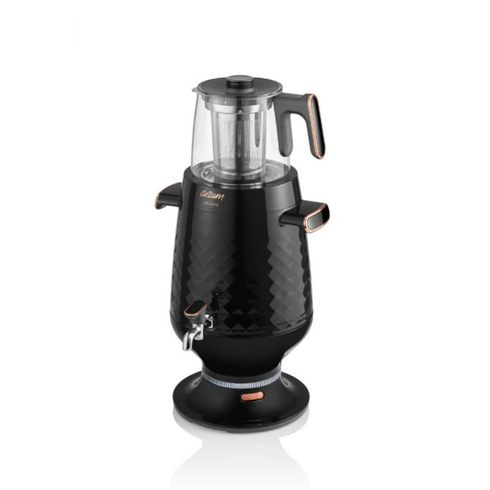 Arzum Ehlikeyif Tyrkisk Temaskine (Semaver) 4,7 liter - Sort - Løven Home