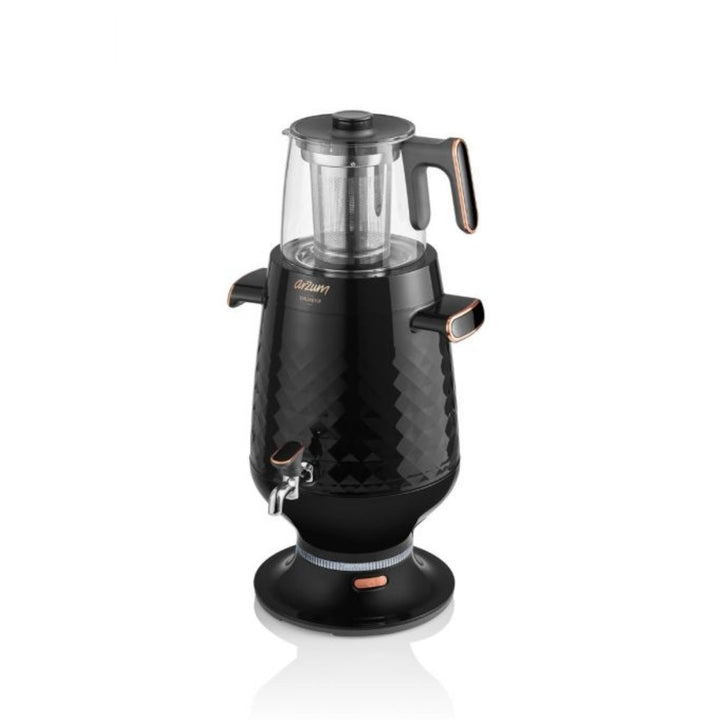 Arzum Ehlikeyif Tyrkisk Temaskine (Semaver) 4,7 liter - Sort - Løven Home