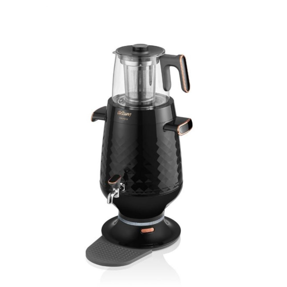 Arzum Ehlikeyif Tyrkisk Temaskine (Semaver) 4,7 liter - Sort - Løven Home