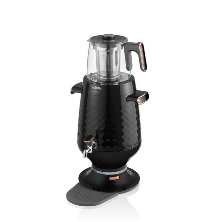 Arzum Ehlikeyif Tyrkisk Temaskine (Semaver) 4,7 liter - Sort - Løven Home