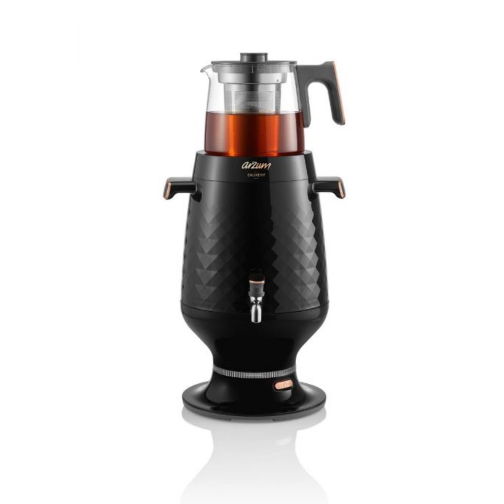 Arzum Ehlikeyif Tyrkisk Temaskine (Semaver) 4,7 liter - Sort - Løven Home