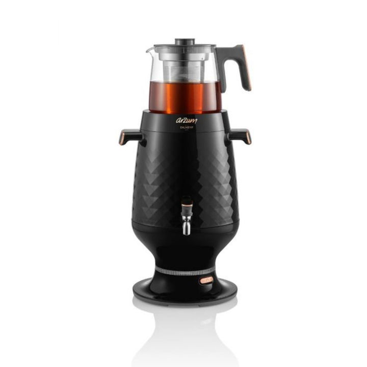 Arzum Ehlikeyif Tyrkisk Temaskine (Semaver) 4,7 liter - Sort - Løven Home