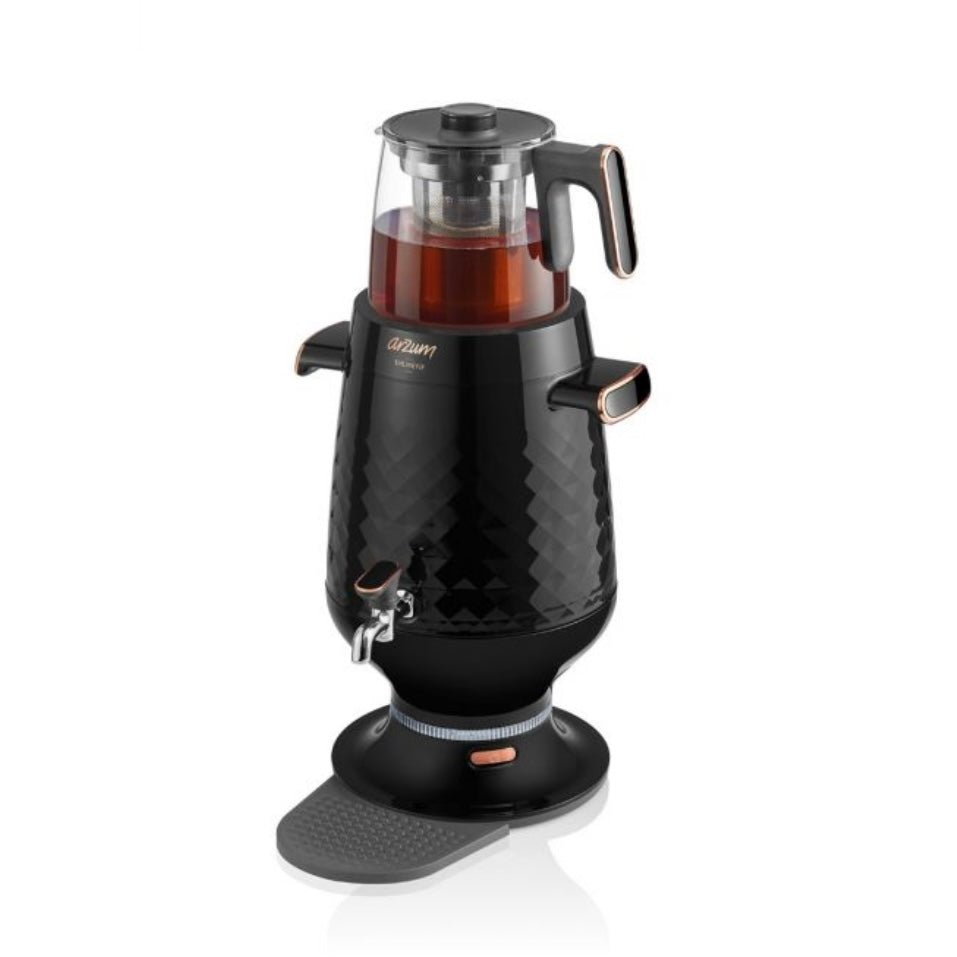 Arzum Ehlikeyif Tyrkisk Temaskine (Semaver) 4,7 liter - Sort - Løven Home