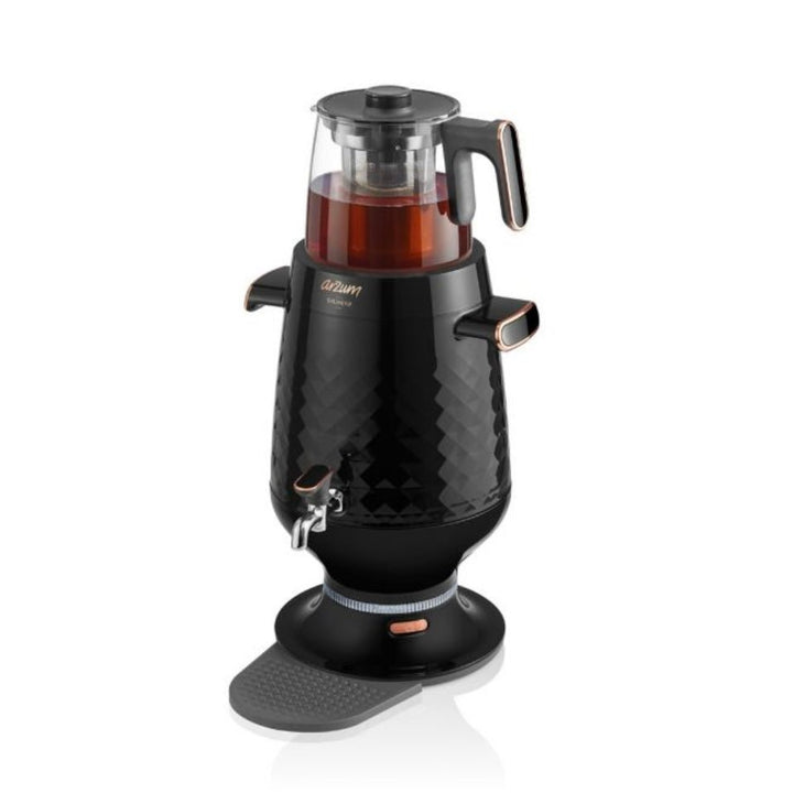 Arzum Ehlikeyif Tyrkisk Temaskine (Semaver) 4,7 liter - Sort - Løven Home