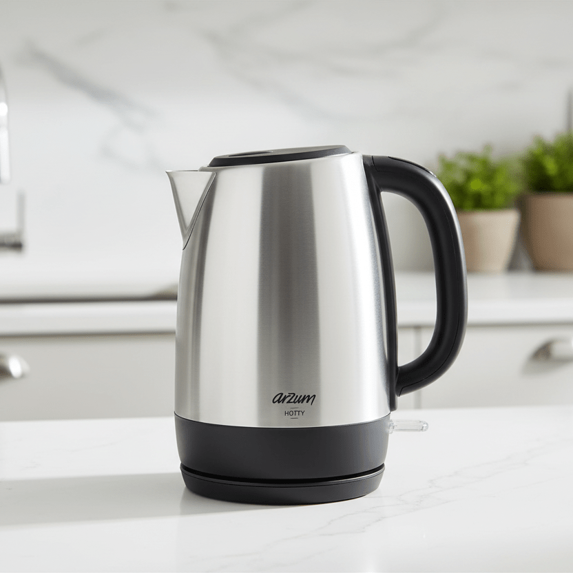 Arzum Hotty Elkedel 2200W – Rustfrit Stål 1,7 L – Sølv - Løven Home