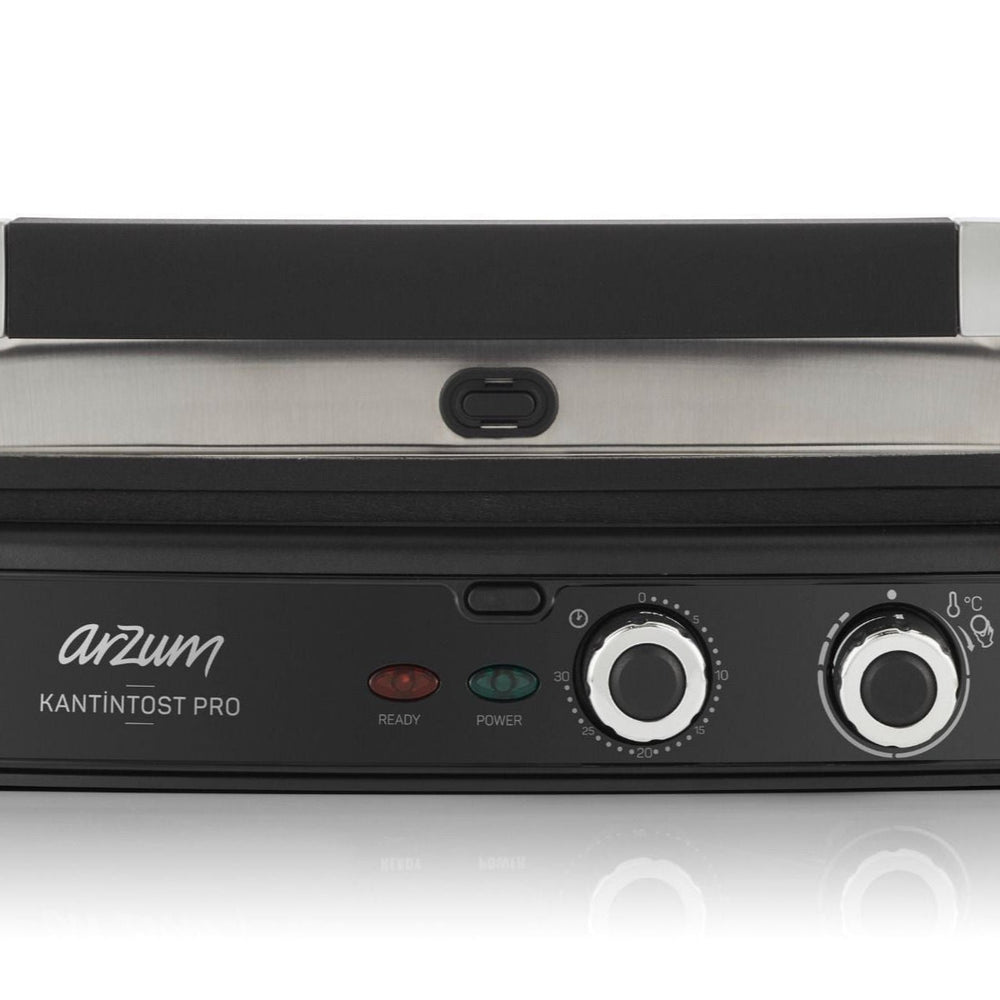 Arzum Kantintost Pro Grill & Sandwich Maskine 2000W - Sølv - Løven Home