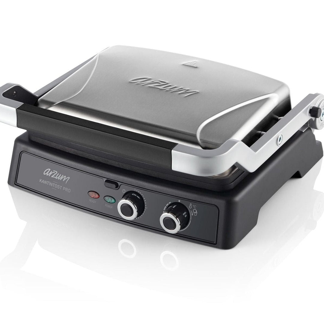 Arzum Kantintost Pro Grill & Sandwich Maskine 2000W - Sølv - Løven Home