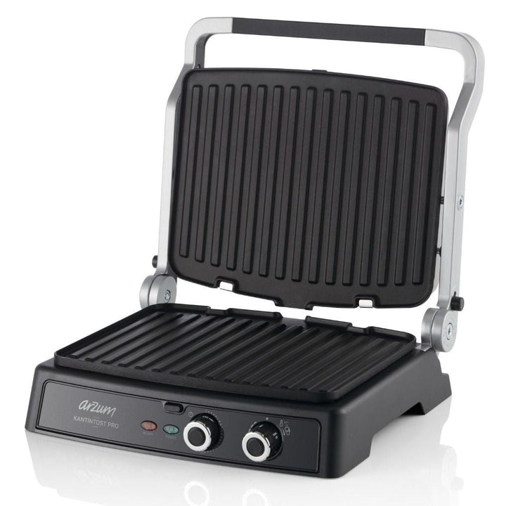 Arzum Kantintost Pro Grill & Sandwich Maskine 2000W - Sølv - Løven Home