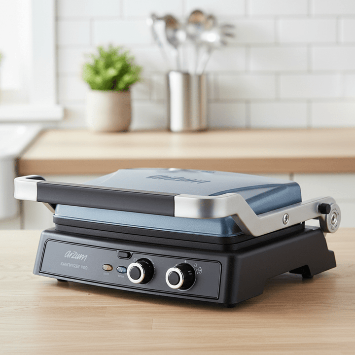 Arzum Kantintost Pro Grill &amp; Sandwich Maskine - Blå - Løven Home