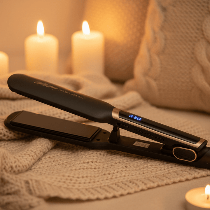 ARZUM MONA SENSE Bredt Glattejern – med Keratin &amp; Argan Oil Keramiske Plader - Løven Home