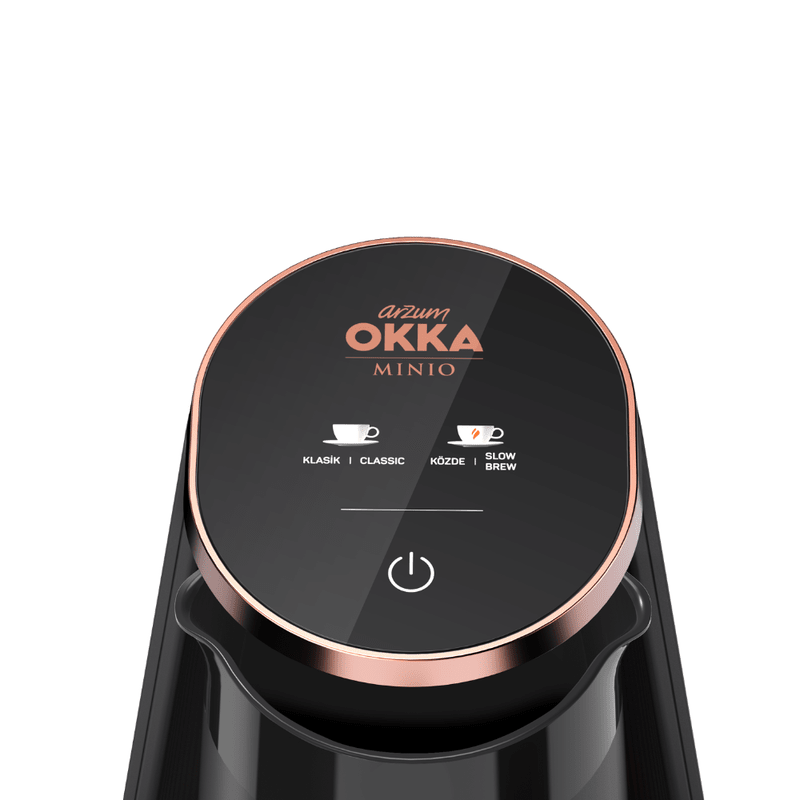 Arzum Okka Minio - Tyrkisk Kaffemaskine – 500 ml | Rustfrit stål | Sort/Kobber - Løven Home