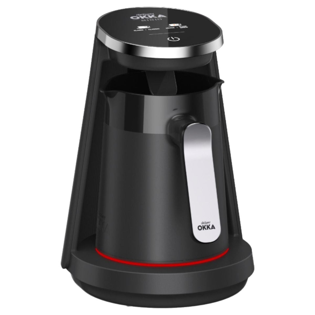 Arzum Okka Minio - Tyrkisk Kaffemaskine – 500 ml | Rustfrit stål | Sort/Krom - Løven Home