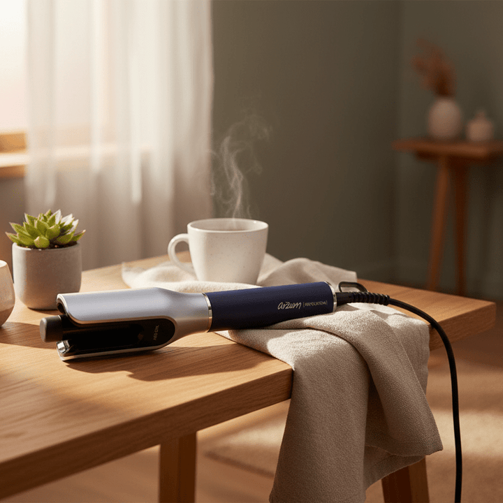 ARZUM REVOLUTION AUTO CURLER – med Keratin &amp; Argan Oil Keramiske Plader - Løven Home