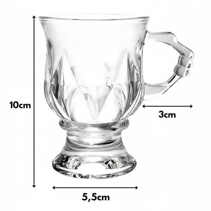Aysima Glaskrussæt 6 stk. - 130 ml - Løven Home