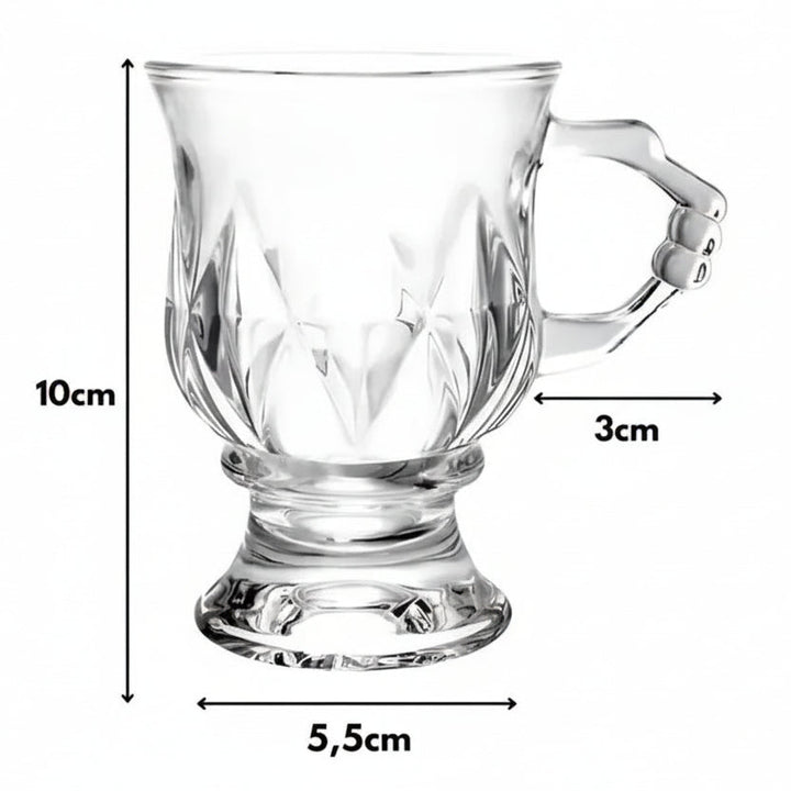 Aysima Glaskrussæt 6 stk. - 130 ml - Løven Home