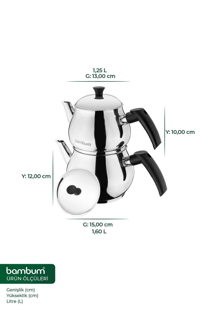 Bambum Solid - Tekandesæt - 2,85 L | Rustfrit stål - Løven Home