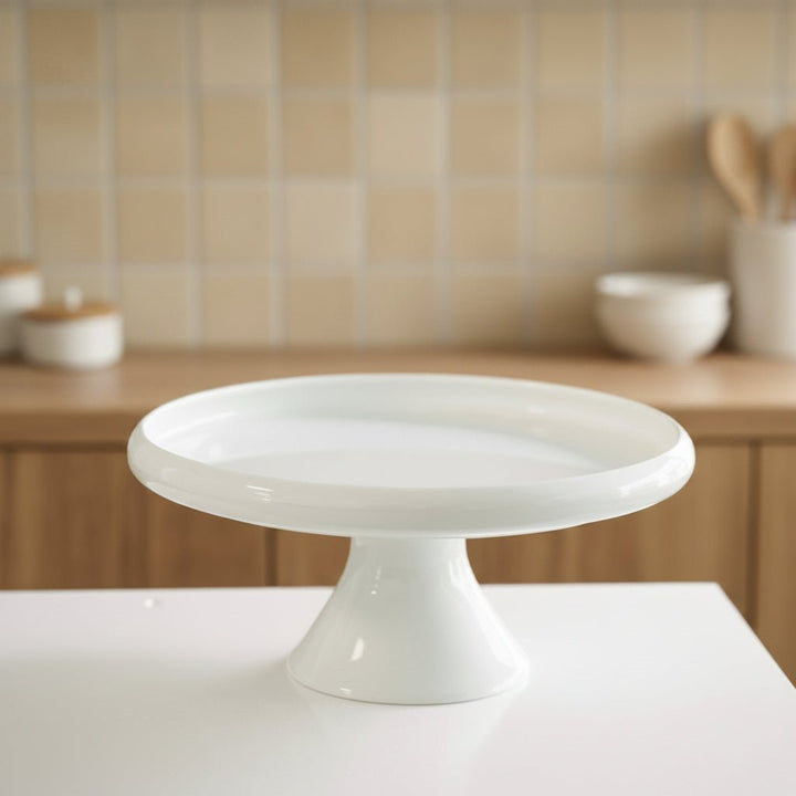 Belicia kagefad i porcelæn (30,5 x 14 cm) - Hvid - Løven Home