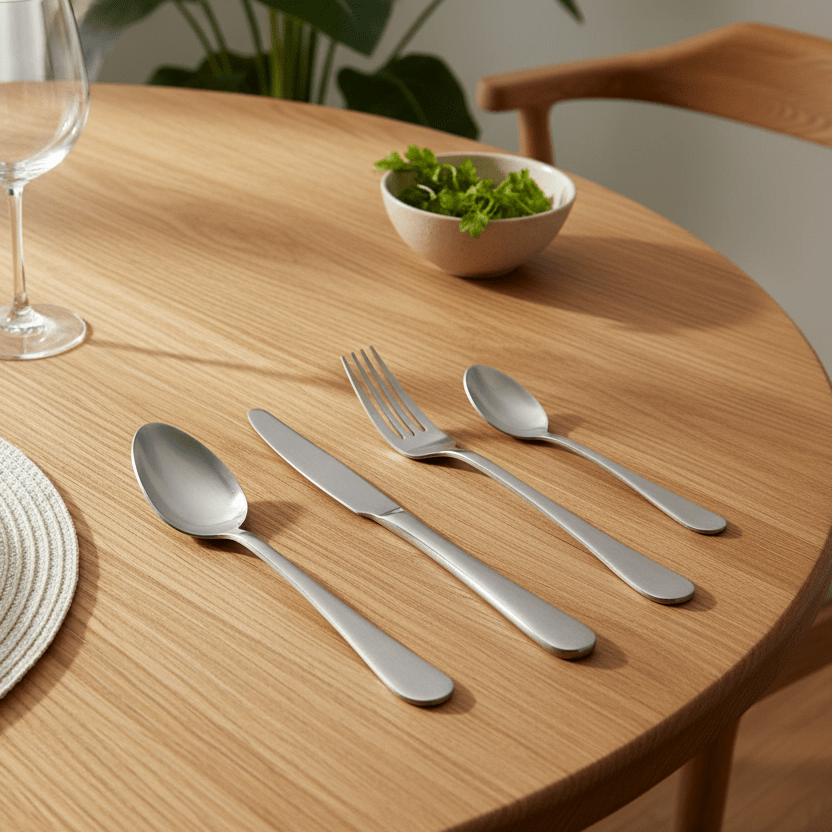 Bestiksæt 24 dele 6 Pers. Mat Sølv - Schäfer Atya - Løven Home