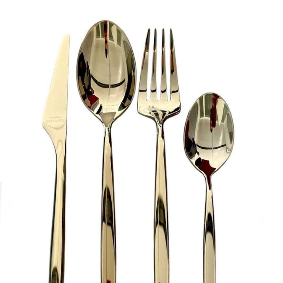 Bestiksæt 24 dele 6 Pers. - Schäfer Selin - Champagne Guld - Løven Home