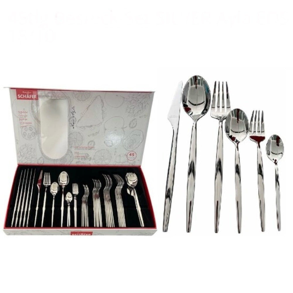 Bestiksæt 45 dele 6 Pers. Sølv - Schäfer Ayla - Løven Home
