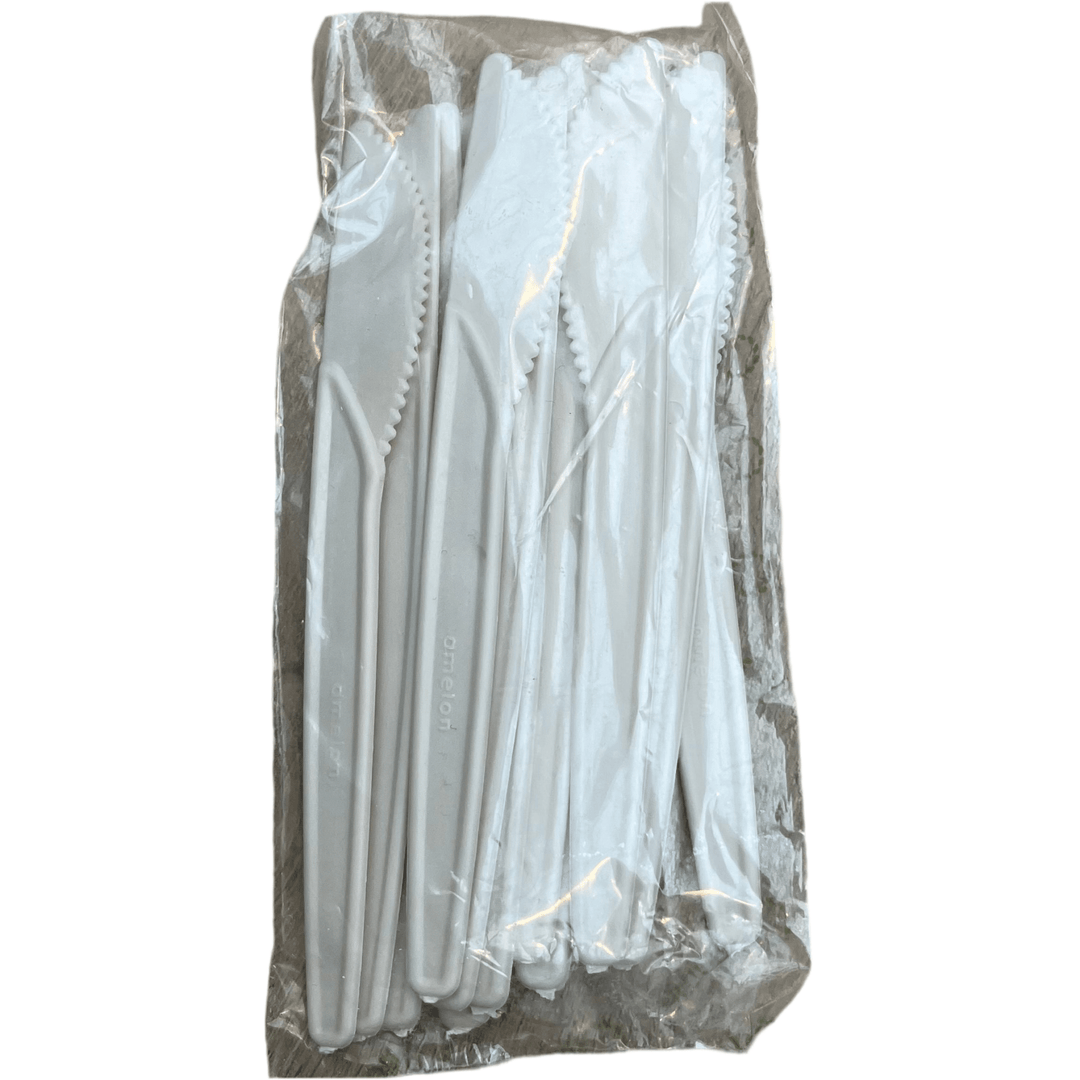 Bio - Baseret Engangsknive 12 stk. Hvid - Løven Home