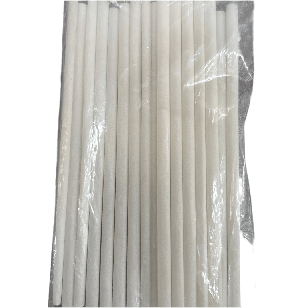 Biobaseret Engangssugerør 20 stk. Hvid - Løven Home