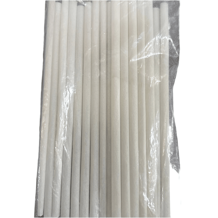 Biobaseret Engangssugerør 20 stk. Hvid - Løven Home