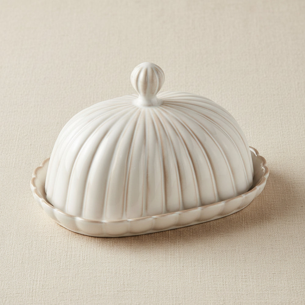 Bloomy smørboks i porcelæn - Løven Home