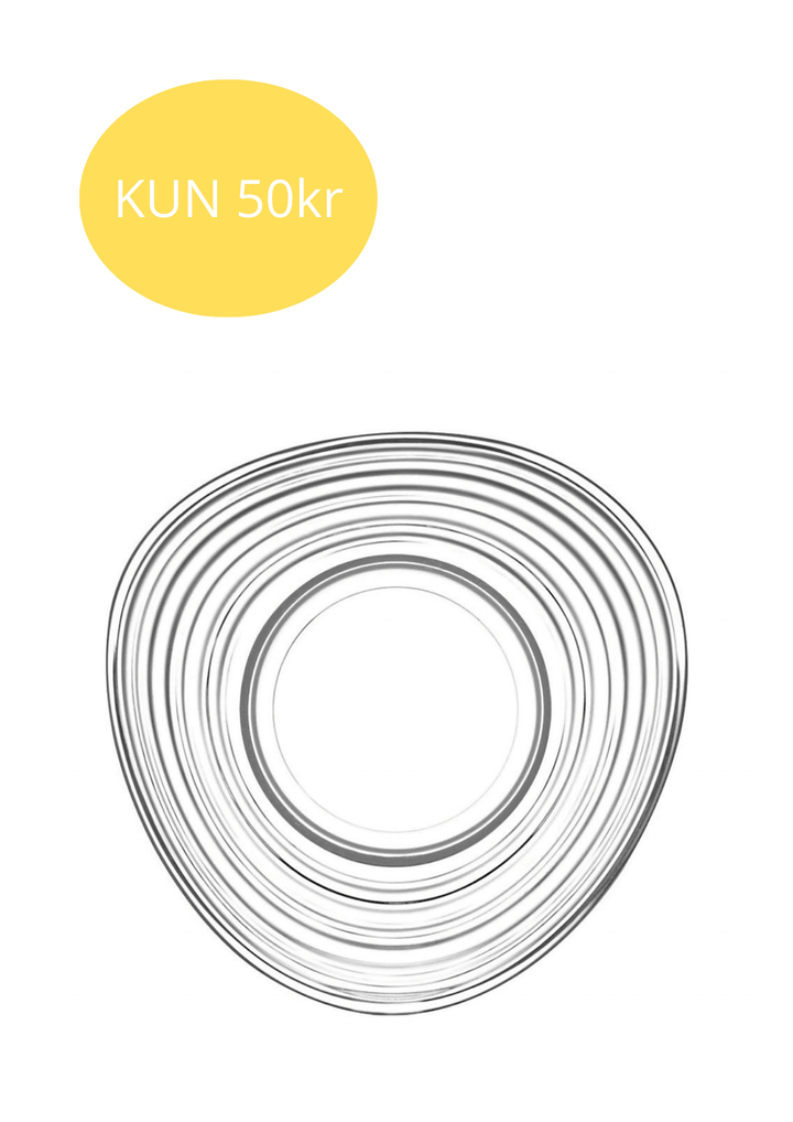 Bølget Teunderkoppesæt 6 stk. 13 cm - LAV Derin - Løven Home
