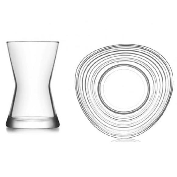 Bølget Teunderkoppesæt 6 stk. 13 cm - LAV Derin - Løven Home